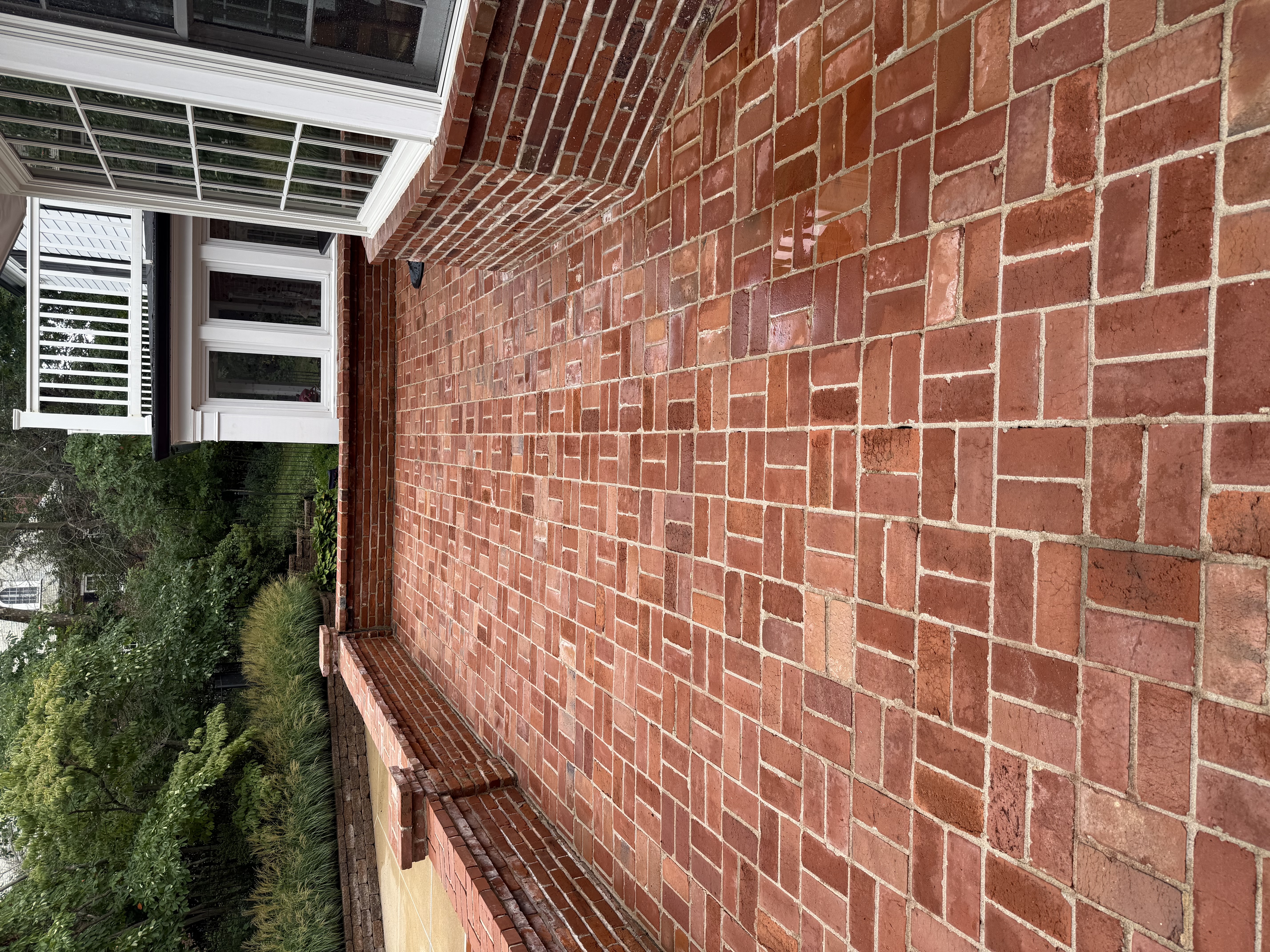 Walkway after cleaning