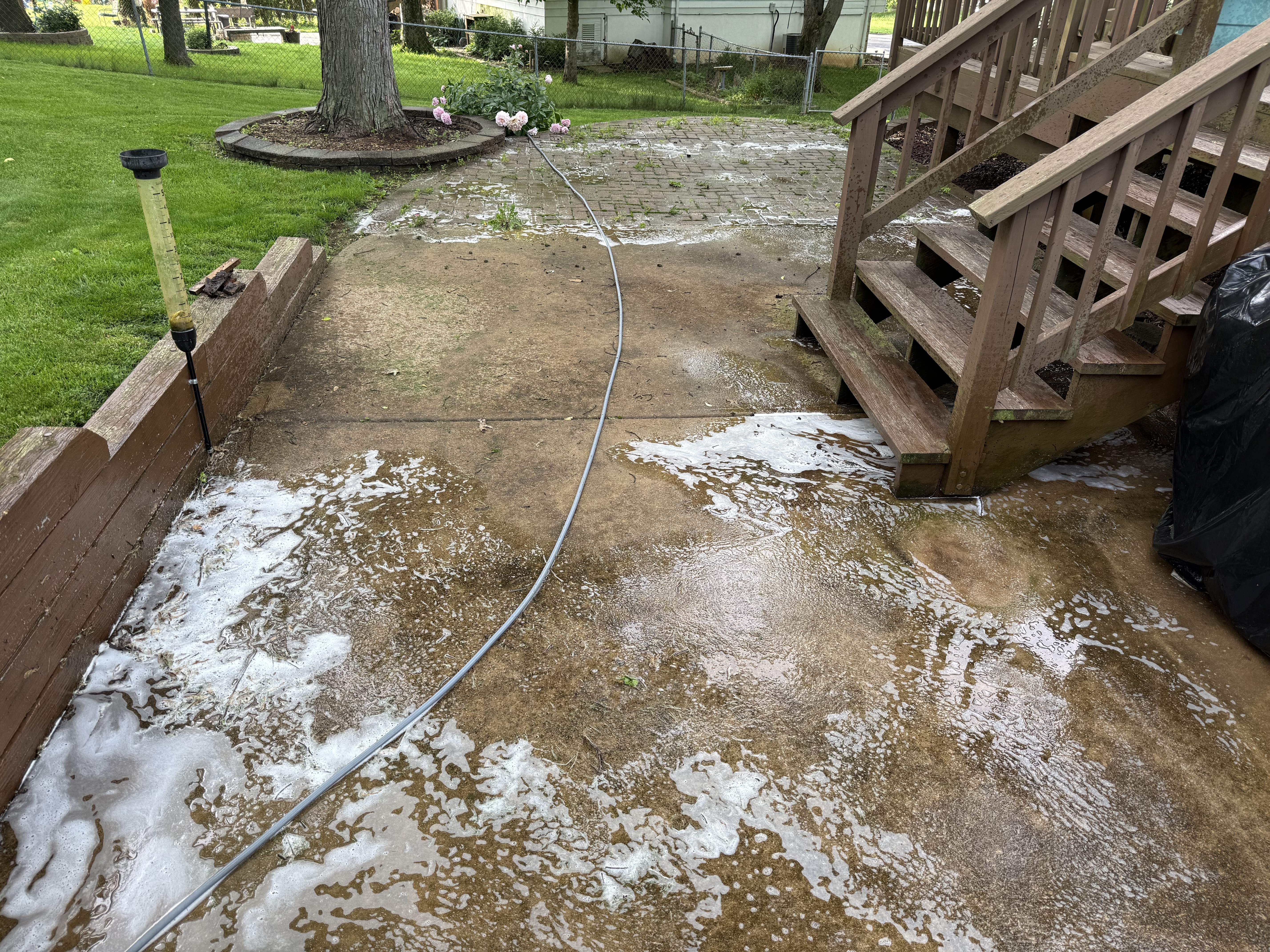 Concrete before cleaning