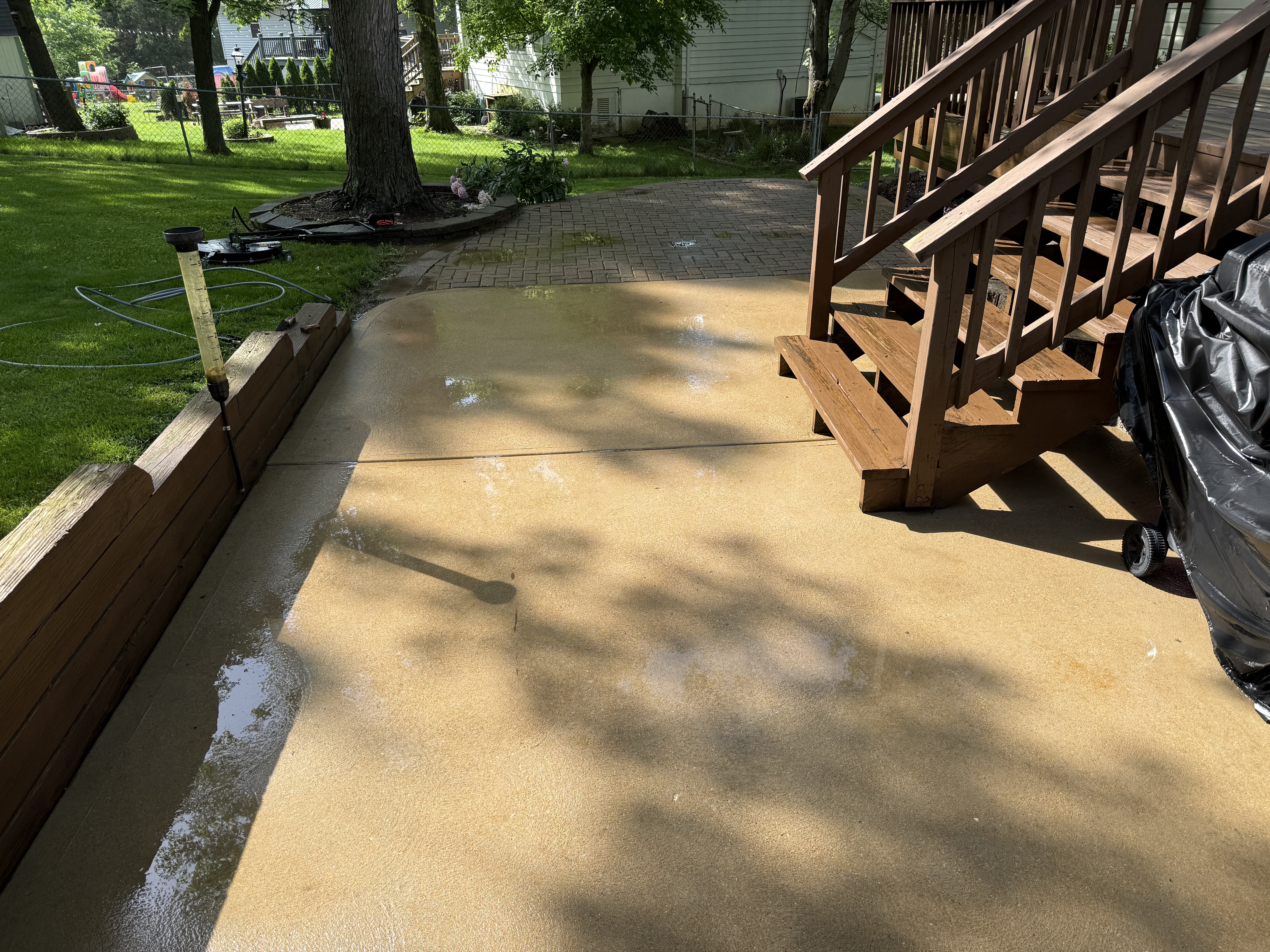 Concrete after cleaning